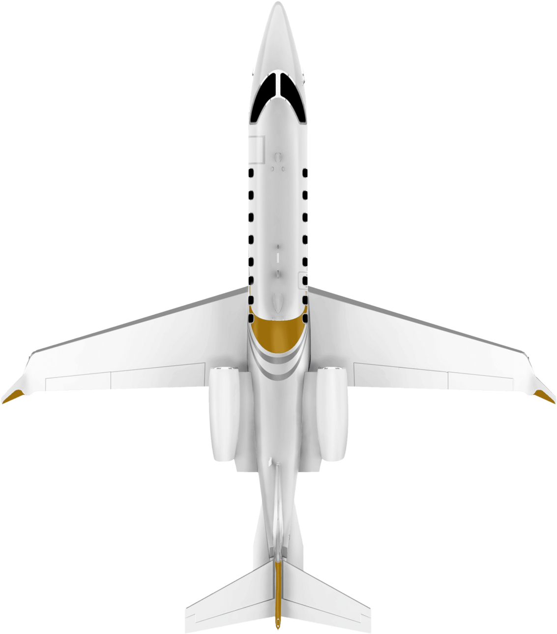 Learjet 75 Top View - Learjet 75 (1430x1430), Png Download