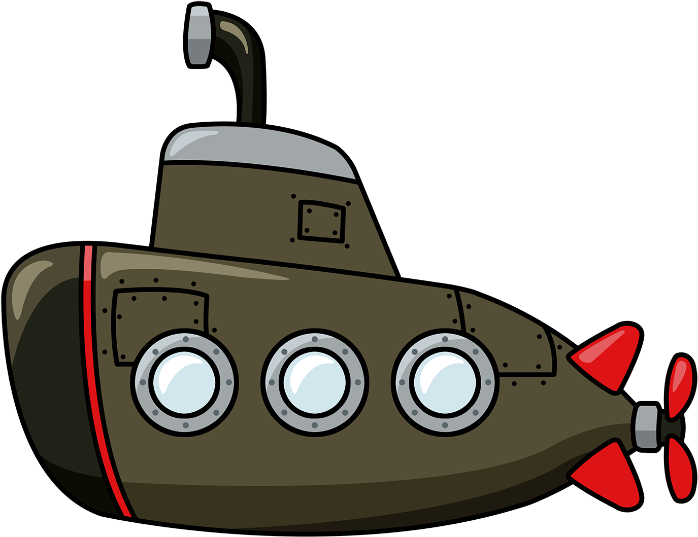 Army Clipart Submarine - Submarine Clipart (1600x1200), Png Download