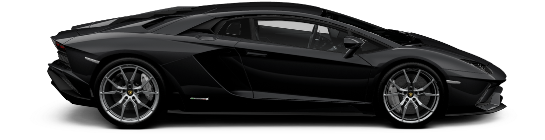 Lamborghini Performante Nero Noctis (1100x441), Png Download