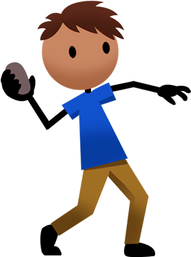 Svg Free Bounce Clipart Sporty Boy - Throwing Ball At Target (880x560), Png Download