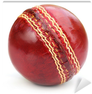 Cricket Ball Over White Background Wall Mural • Pixers® - Seam Ball (400x400), Png Download