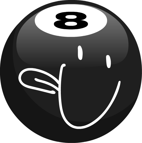 Tennis Ball Clipart Bfb - Battle For Bfdi 8 Ball (586x592), Png Download