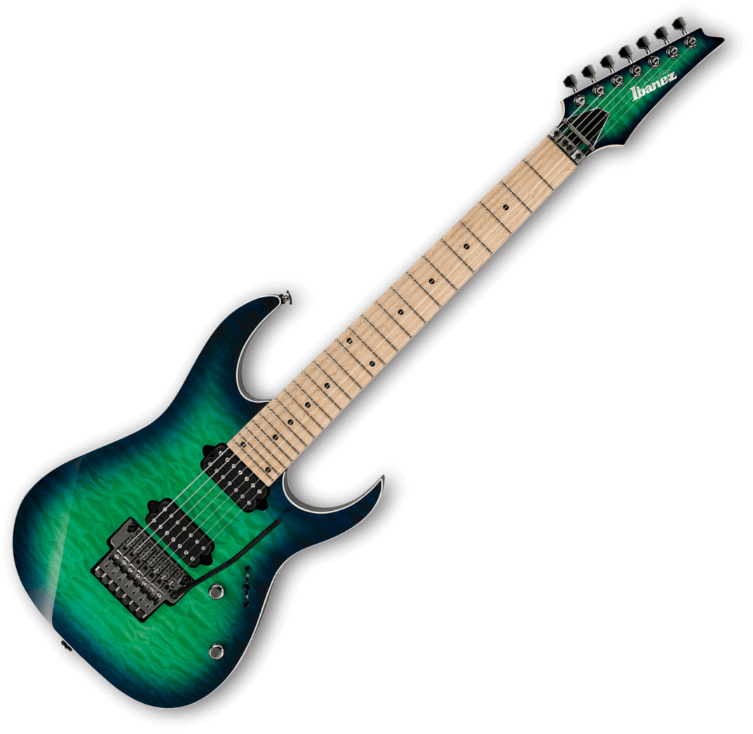Ibanez - Ibanez Rg652ahmfx Prestige, Nebula Green Burst (1074x1046), Png Download