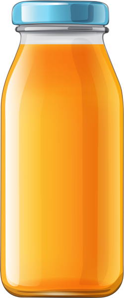 Bouteille De Jus De Fruits - Orange Juice Bottle Clipart (250x600), Png Download