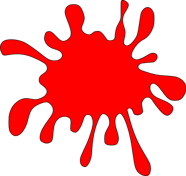Spot R Clip Art At Clker - Mud Splatter Clipart (600x568), Png Download