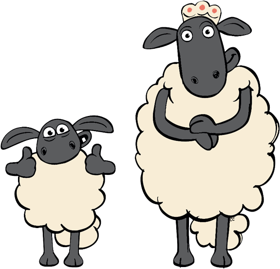 Sheep Cartoon Clipart Clip Art - Sheep Clip Art (581x558), Png Download
