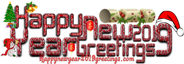 Happy New Year 2019 Greetings - 893merrychristmas Canvas Lunch Bag (640x222), Png Download
