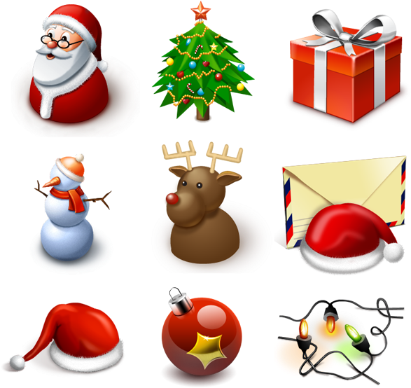 Happy New Year Download Link - Christmas And New Year Icon (600x600), Png Download