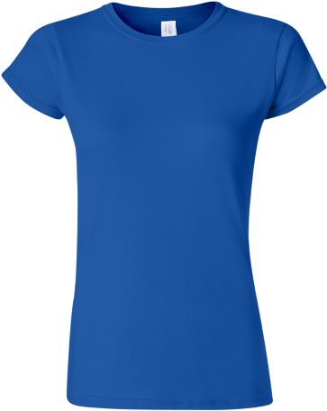 Gildan Ladies Fashion Fit T-shirt - Gildan 64000l (400x500), Png Download