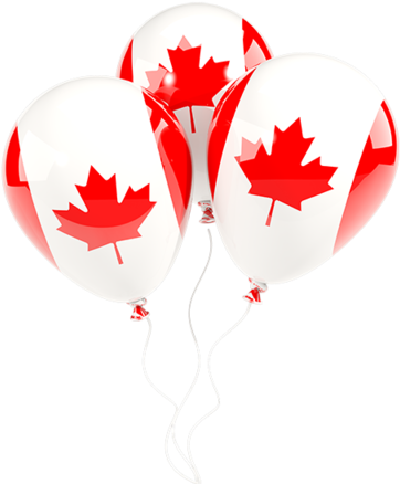Canada Flag Balloons Png (640x480), Png Download