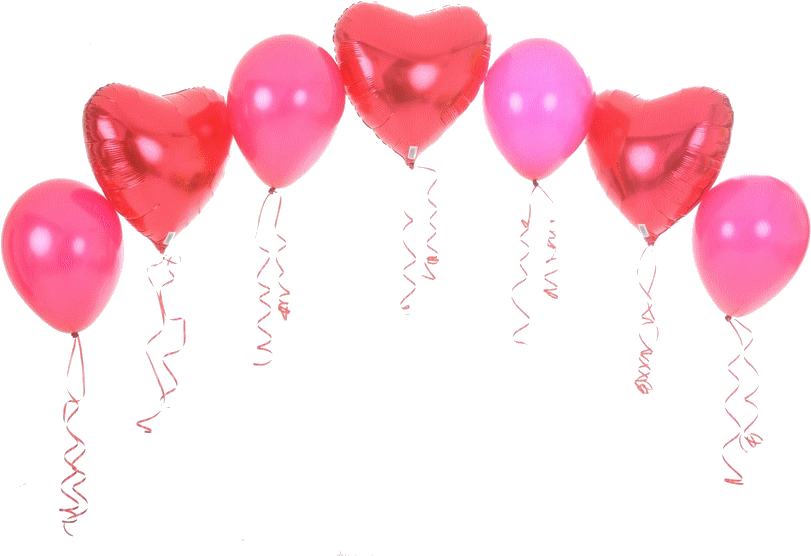 Heart Balloon Transparent Png Graphic Download - Wedding Balloons Png Transparent (840x576), Png Download
