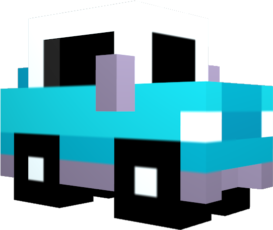 Crossy Road Wiki - Crossy Road Blue Car (750x650), Png Download