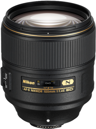 Nikon Af-s Nikkor 105mm F1 - Nikon 105 F1 4 (408x480), Png Download