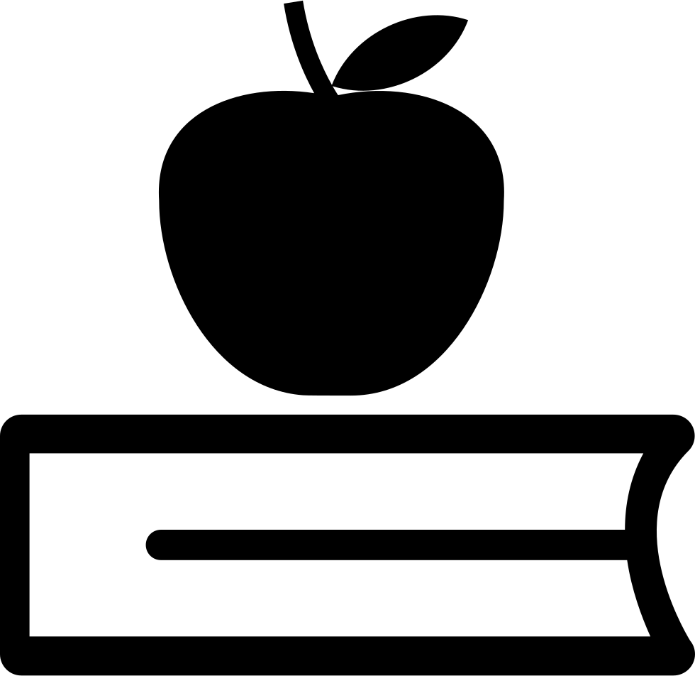 Book And Apple Comments - Libro Con Manzana (980x952), Png Download