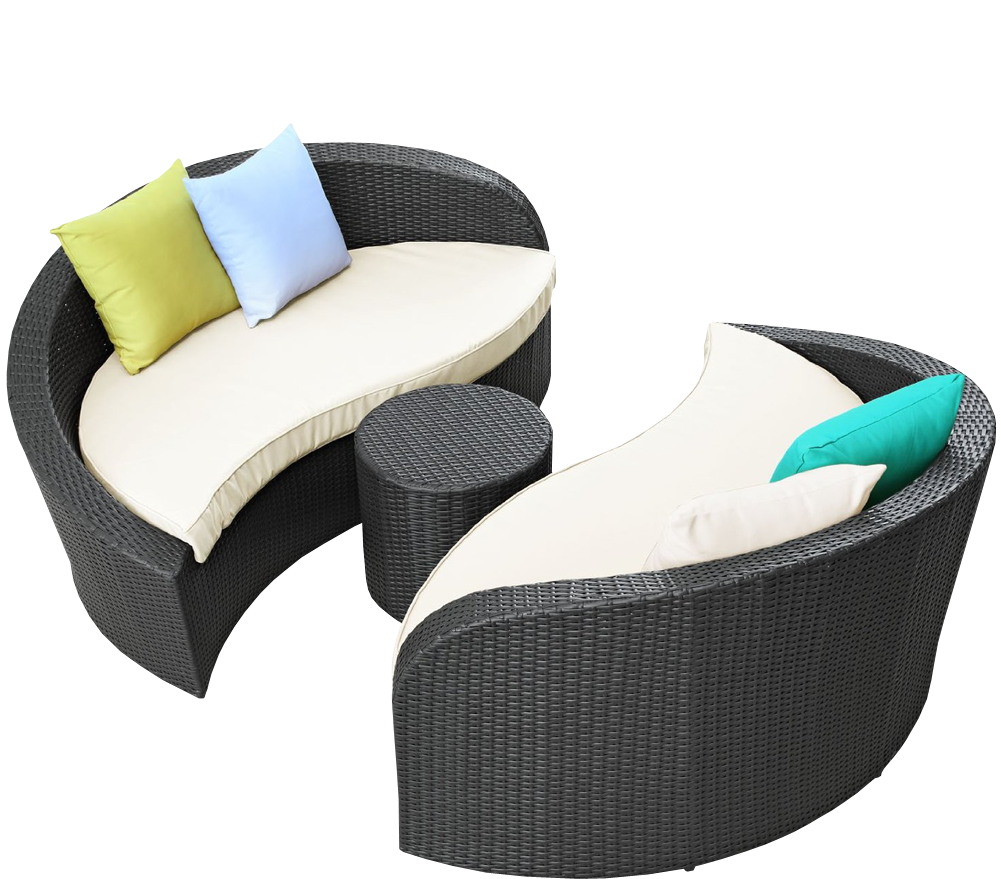 Image Product 55 - Magatama 3 Piece Outdoor Patio Chaise By Modway (1000x1000), Png Download