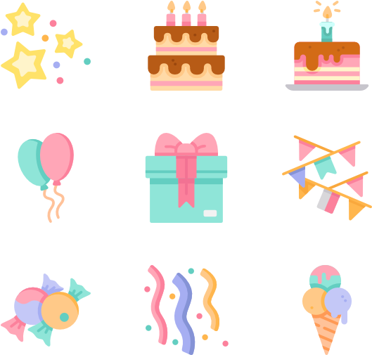 Birthday - Fireworks Icon (600x564), Png Download