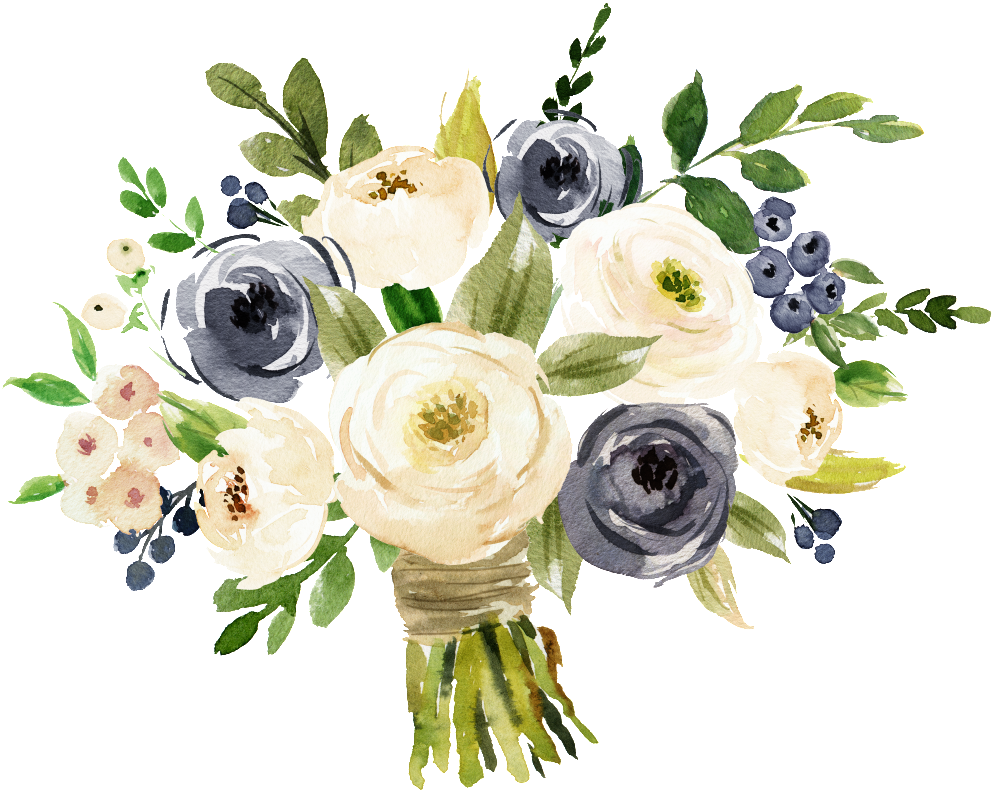 Wedding Transparent Hand Painted Flowers Png - Sind Sie Meine Brautjungfern-trauzeuginkarte Karte (1024x829), Png Download