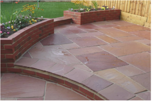 Modak Indian Sandstone 15 Sqm - Modak Rose Indian Sandstone (500x500), Png Download