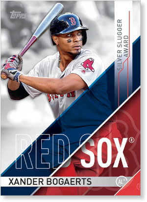Xander Bogaerts 2017 Topps Baseball Series 1 Silver - Baseball (500x500), Png Download