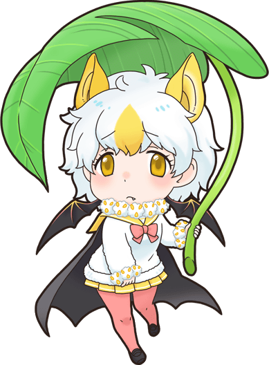 Honduran White Bat - Honduran White Bat Kemono Friends (389x528), Png Download