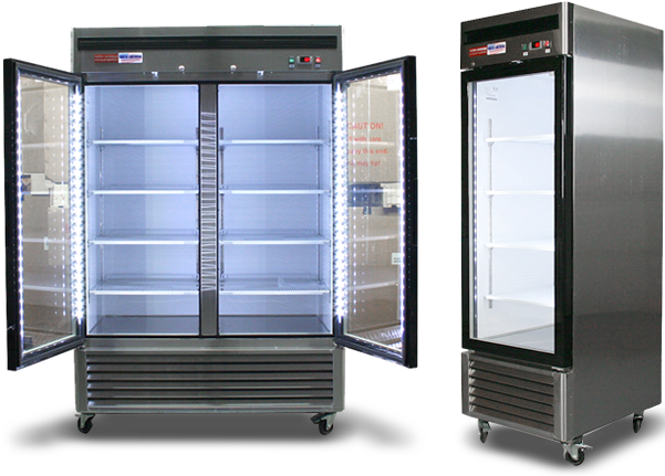 A Glass Door Refrigerator And Freezer Are Great For - Industry (600x440), Png Download