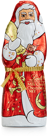 Image For Milk Chocolate Santa Hollow Figure From Lindtusa - Lindt Santa Claus (450x450), Png Download