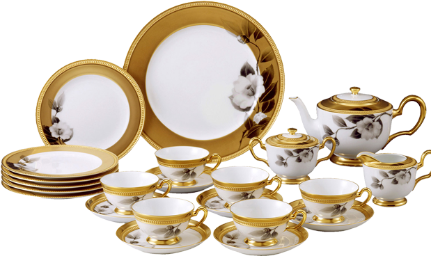 Shell Crockery Set - Cracry Png (500x315), Png Download