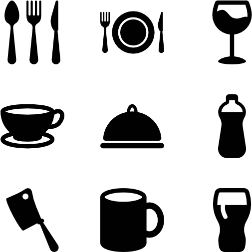 Homewares - Cutlery Icon Small (600x564), Png Download