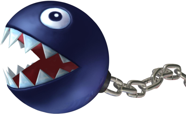 Chain Chomp Mkw2 - Mario Kart Double Dash Chomp (640x391), Png Download
