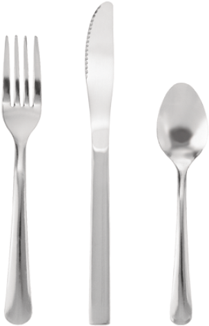 Cutlery Top View Png (500x500), Png Download