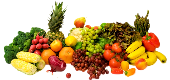 Basheer & Shahid Exporters Of Vegitables & Fruits, - Fruit And Vegetables Foods (644x382), Png Download