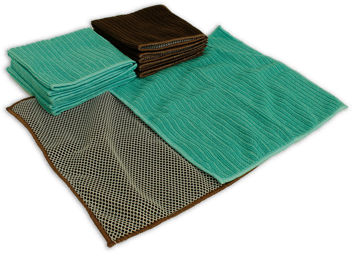 Proctor Silex Set Of 8 Microfiber Scrubbing Dish Cloths (1200x863), Png Download