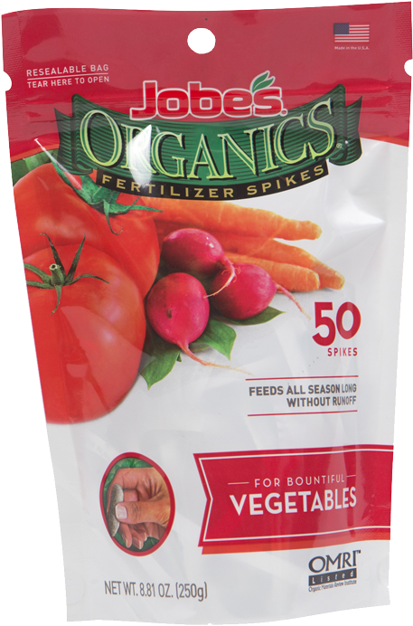 Jobe's Organics Vegetable Fertilizer Spikes - Easy Gardener Inc Organic Fertilizer Vegetable Spikes, (716x716), Png Download
