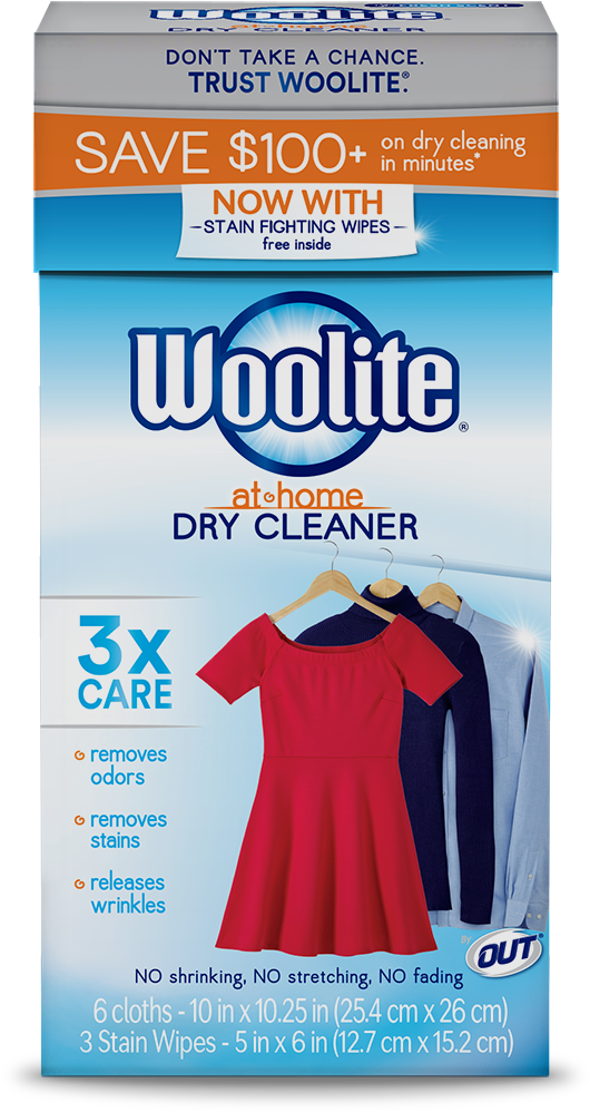 Woolite At-home Dry Cleaner Fresh Scent Package Front - Dry Cleaner Woolite (352x600), Png Download