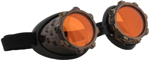 Steampunk Goggles - Cyber Steam Goggles (500x793), Png Download
