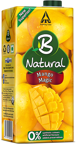 Mango Magic Juice - B Natural Mango Juice (300x500), Png Download