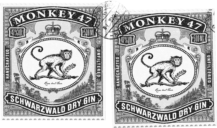 Monkey 47 Black Forest Distillers Äußerer Vogelsberg - Monkey 47 Dry Gin 50cl Bottle (724x444), Png Download