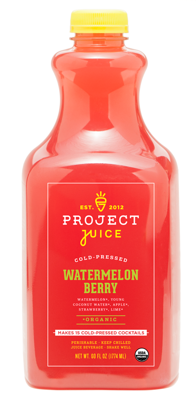 Watermelon Berry Mixer - Bottle (400x813), Png Download