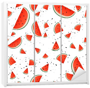 Seamless Pattern Of Watermelon Slices - Watermelon (400x400), Png Download
