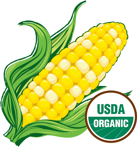 Organic-corn - Usda Organic (500x500), Png Download
