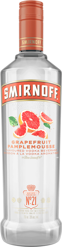 Smirnoff Ruby Red Grapefruit Vodka - 750 Ml Bottle (274x1024), Png Download