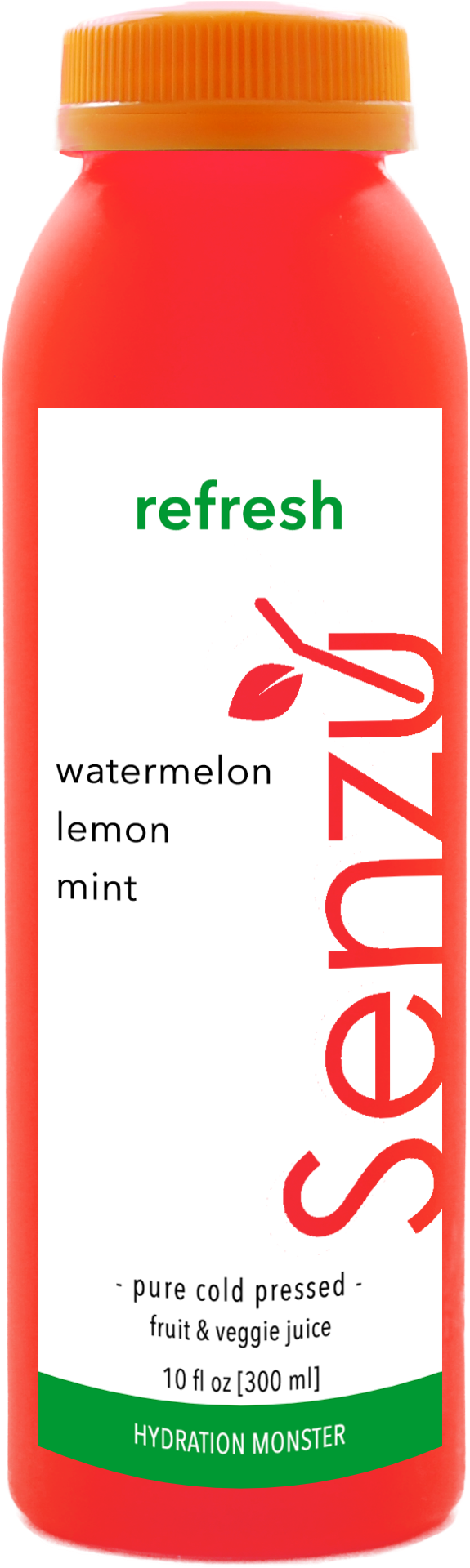 Refresh Watermelon Lemon Mint Juice - Body Alkalizer (610x1936), Png Download