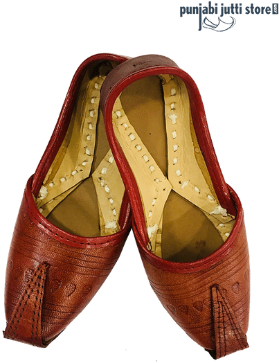 Designer Brown Khussa - Women's Fashion Handcrafted Punjabi Muse- Pink Jutti\shoes (450x563), Png Download