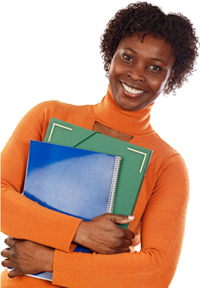 African American College Student - Black College Student Png (399x600), Png Download