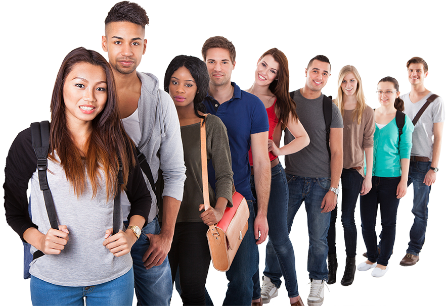 Future Students - Cola De Estudiantes (910x607), Png Download