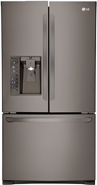 Lg Refrigerator - Lg 24 Cu.ft. 3 Door Bottom Mount Refrigerator - Lfxc24726d (370x370), Png Download