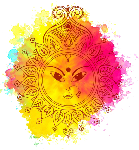 Categories - Artistic Face Of Durga (457x504), Png Download