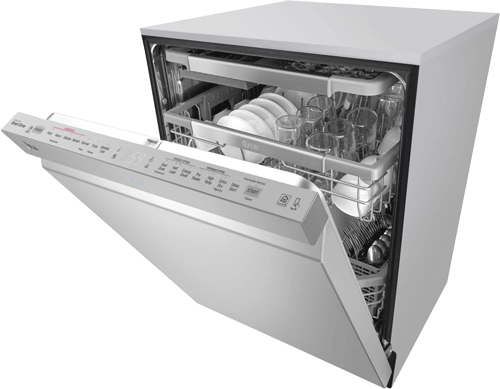Lg Dishwasher Repairs - Lg Stainless Steel Dishwasher Top Control (500x389), Png Download