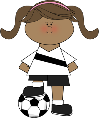 Clipart Sports Cliprt Of Girl - Sports Girl Png Clipart (338x400), Png Download