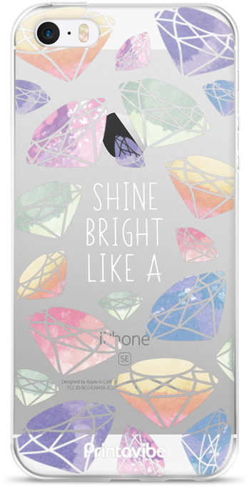 Diamond Watercolour Iphone Case - Mobile Phone Case (800x800), Png Download